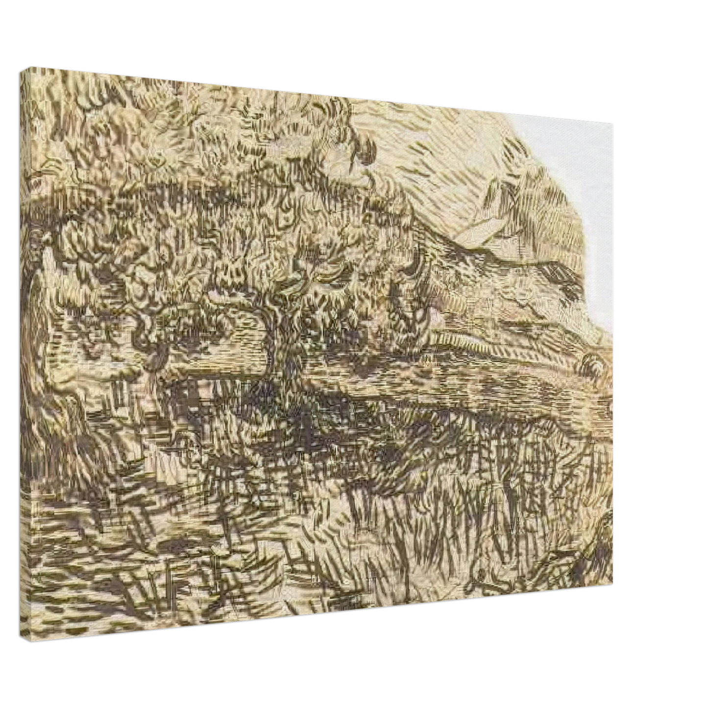 Vincent van Gogh - Olive Trees in a Mountain Landscape Canvas - 20x30 cm / 8x12 inches-canvas