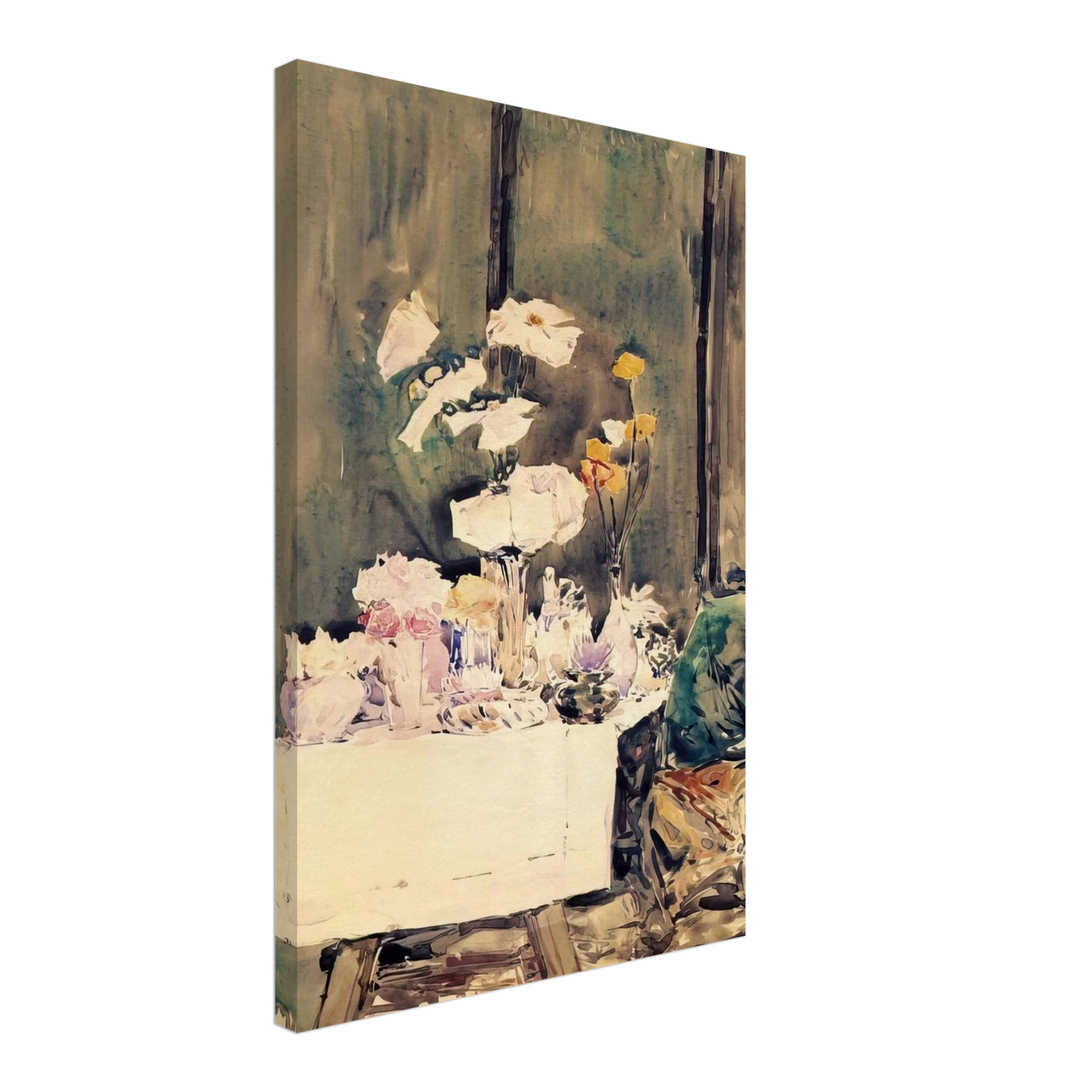 Childe Hassam - A Favorite Corner Canvas - 70x100 cm / 28x40 inches-canvas