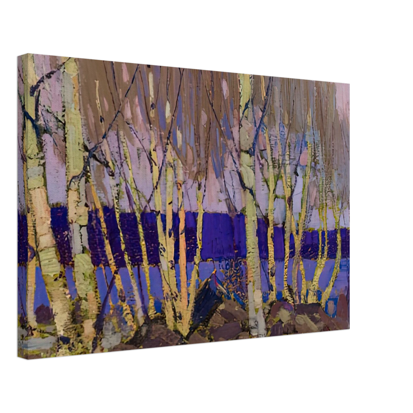 Tom Thomson - EVENING CANOE LAKE 1916 Canvas - 40x60 cm / 16x24 inches-canvas