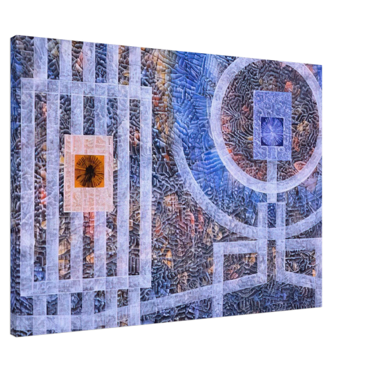 Jimmy Ernst - Exile - 1974 Canvas - 20x30 cm / 8x12 inches-canvas