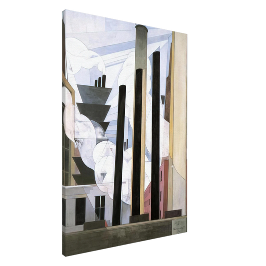 Charles Demuth - End of the Parade, Coatesville, Pa. - 1920 Canvas - 20x30 cm / 8x12 inches-canvas