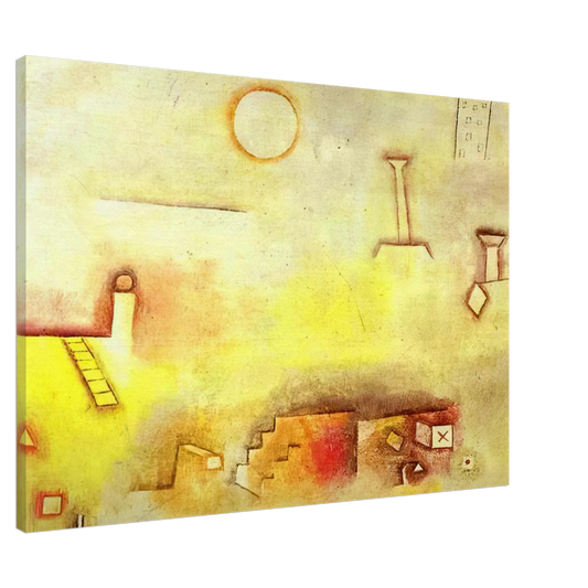 Paul Klee - RECONSTRUCTING 1926 Canvas - 20x30 cm / 8x12 inches-canvas