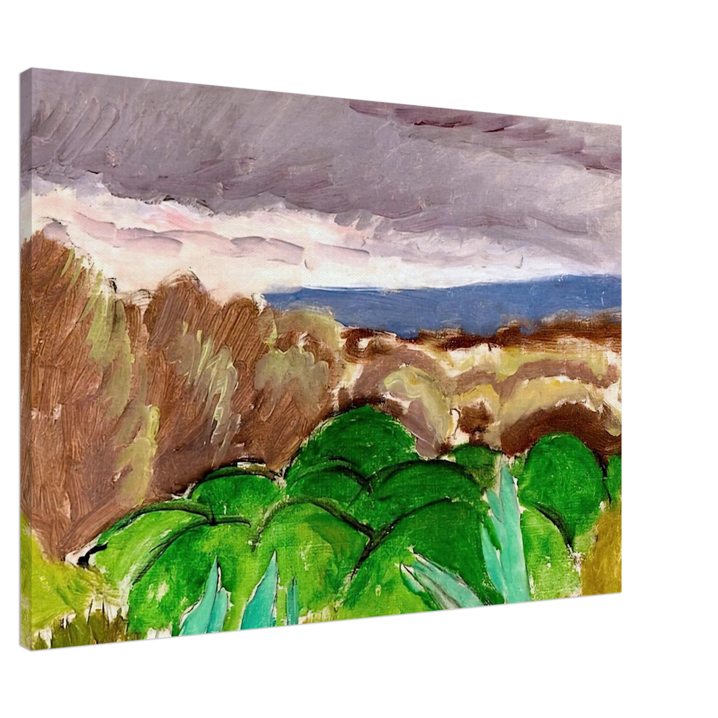 Henri Matisse - CAGNES LANDSCAPE IN STORMY WEATHER 1917 Canvas - 20x30 cm / 8x12 inches-canvas