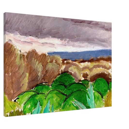 Henri Matisse - CAGNES LANDSCAPE IN STORMY WEATHER 1917 Canvas - 20x30 cm / 8x12 inches-canvas