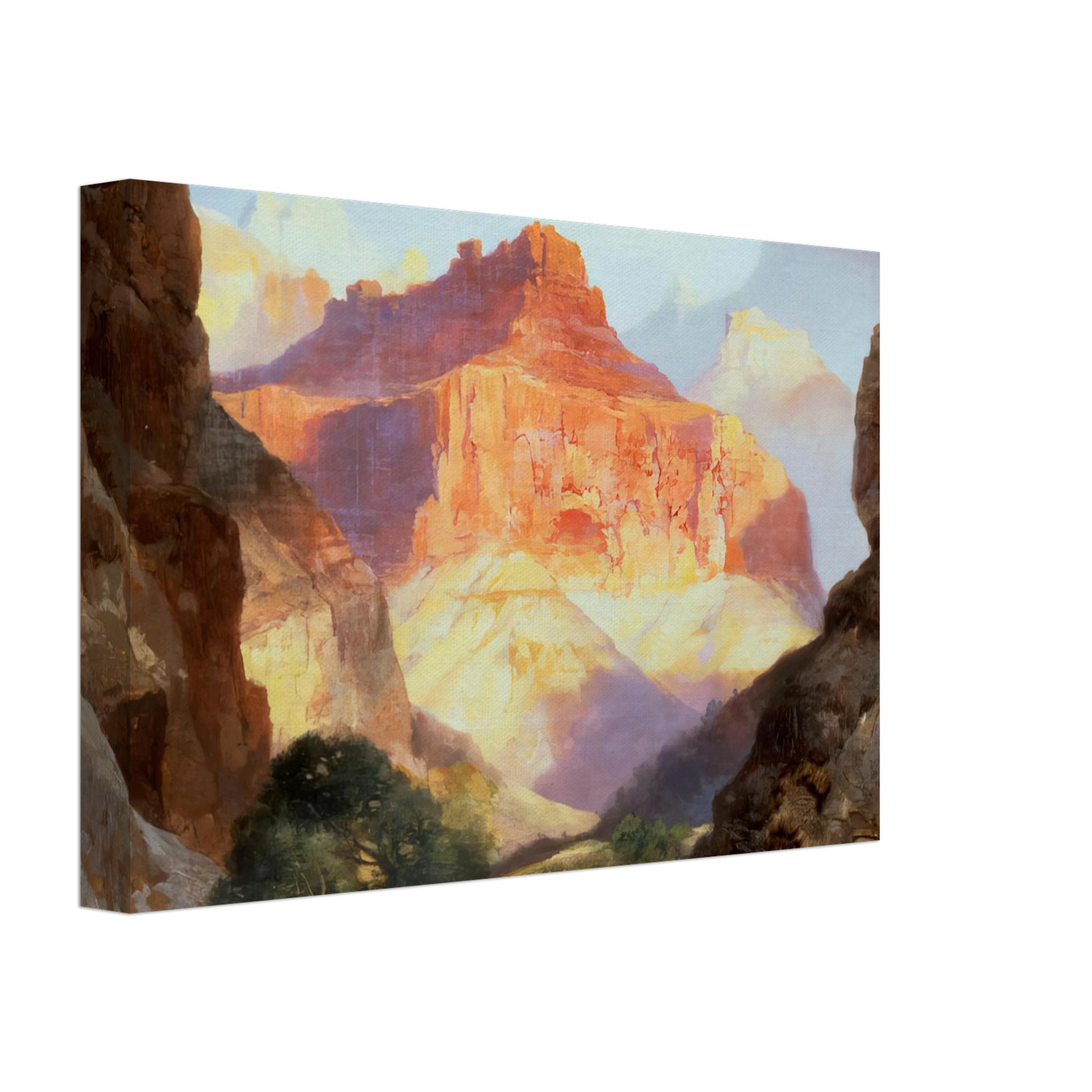 Thomas Moran - Under the Red Wall Canvas - 70x100 cm / 28x40 inches-canvas