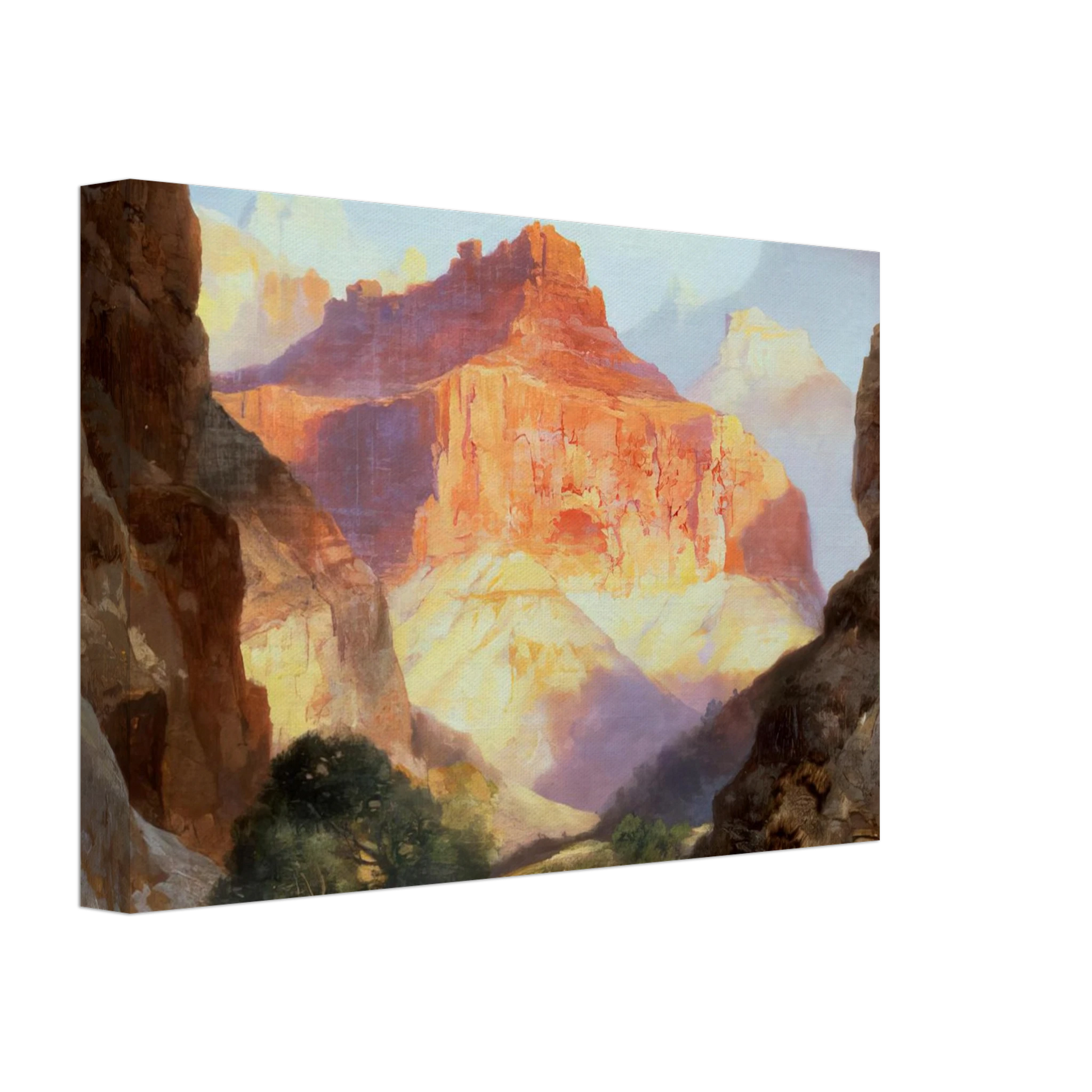 Thomas Moran - Under the Red Wall Canvas - 70x100 cm / 28x40 inches-canvas