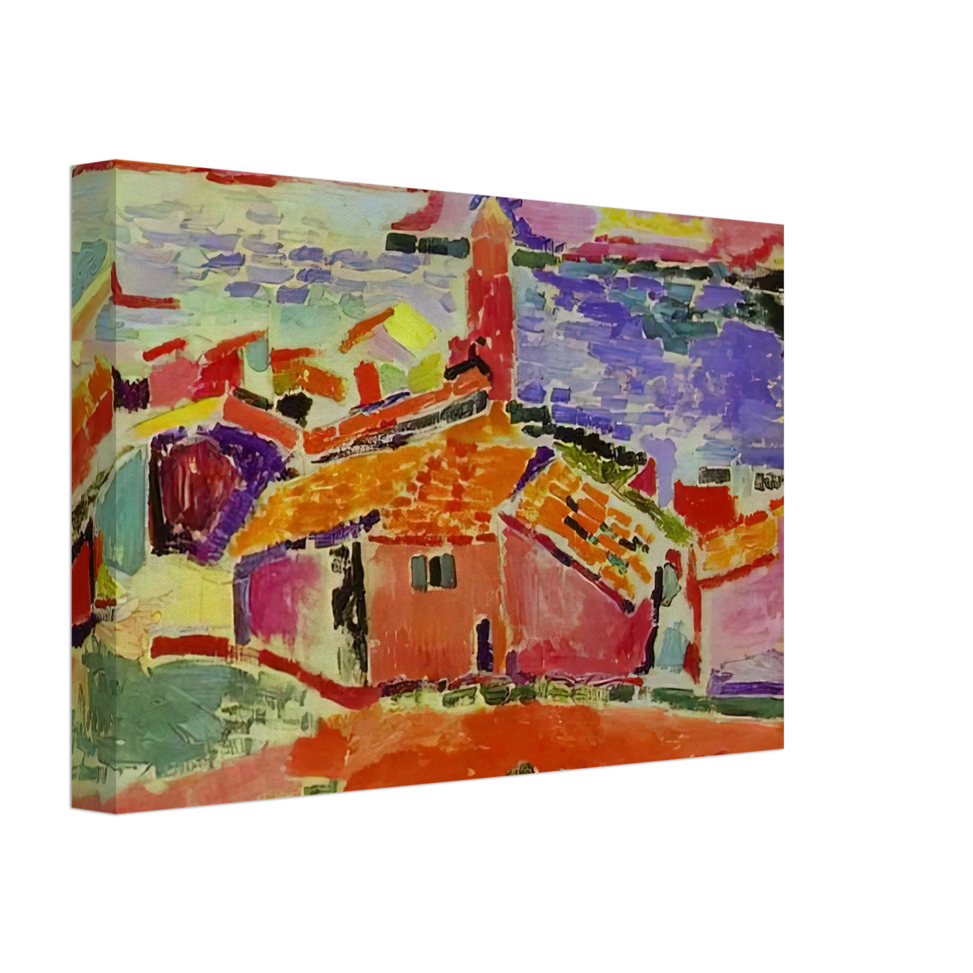Henri Matisse - VIEW OF COLLIOURE 1 Canvas - 40x60 cm / 16x24 inches-canvas