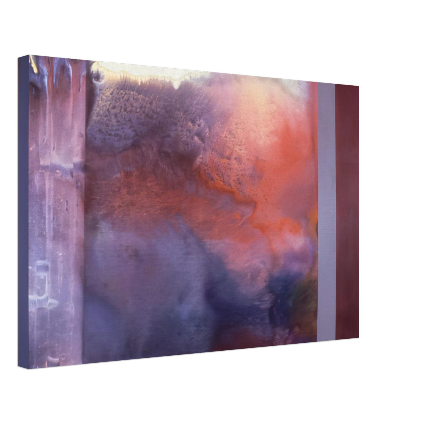 Ronnie Landfield - Rose's Painting - 1986 Canvas - 70x100 cm / 28x40 inches-canvas