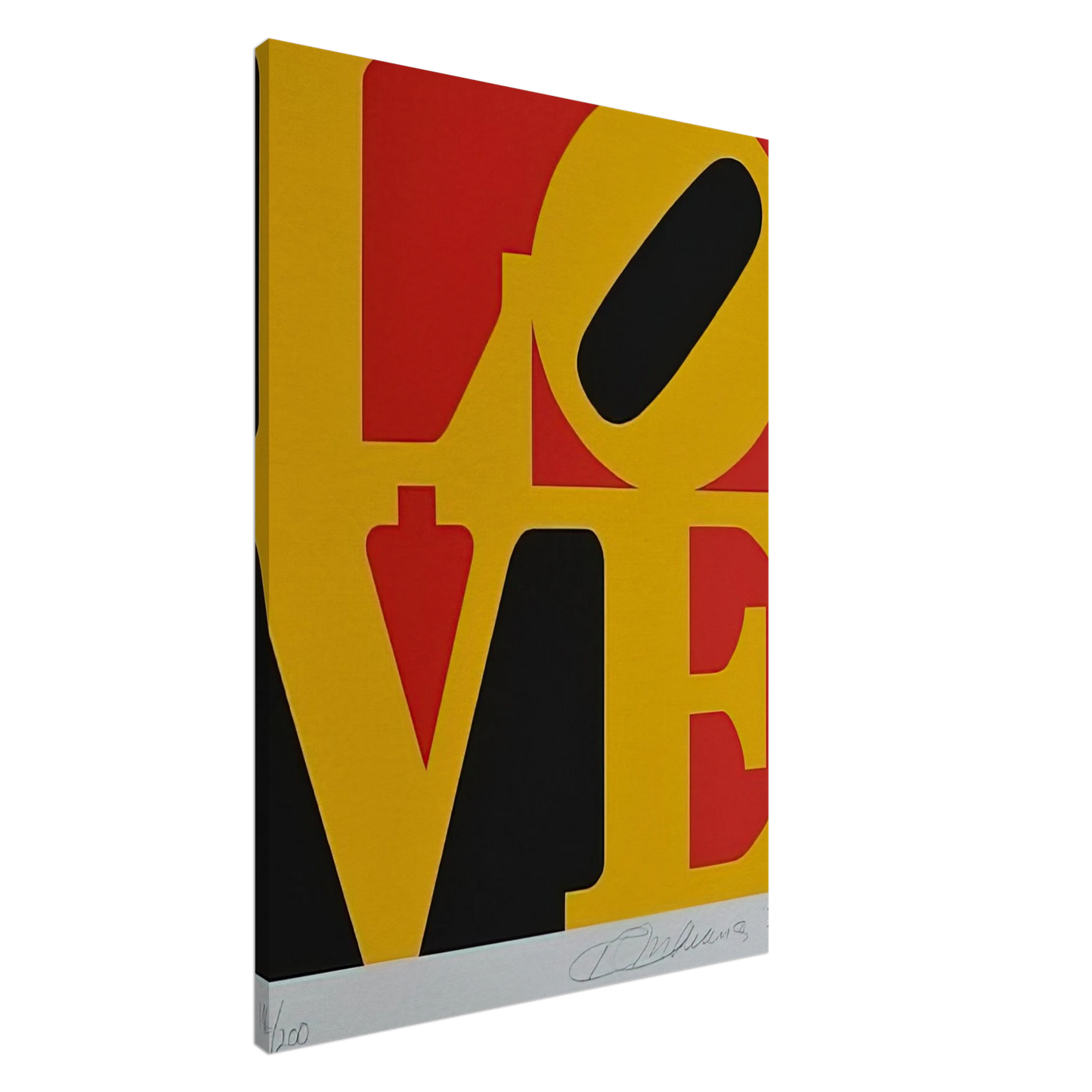 Robert Indiana - German Love Canvas - 20x30 cm / 8x12 inches-canvas