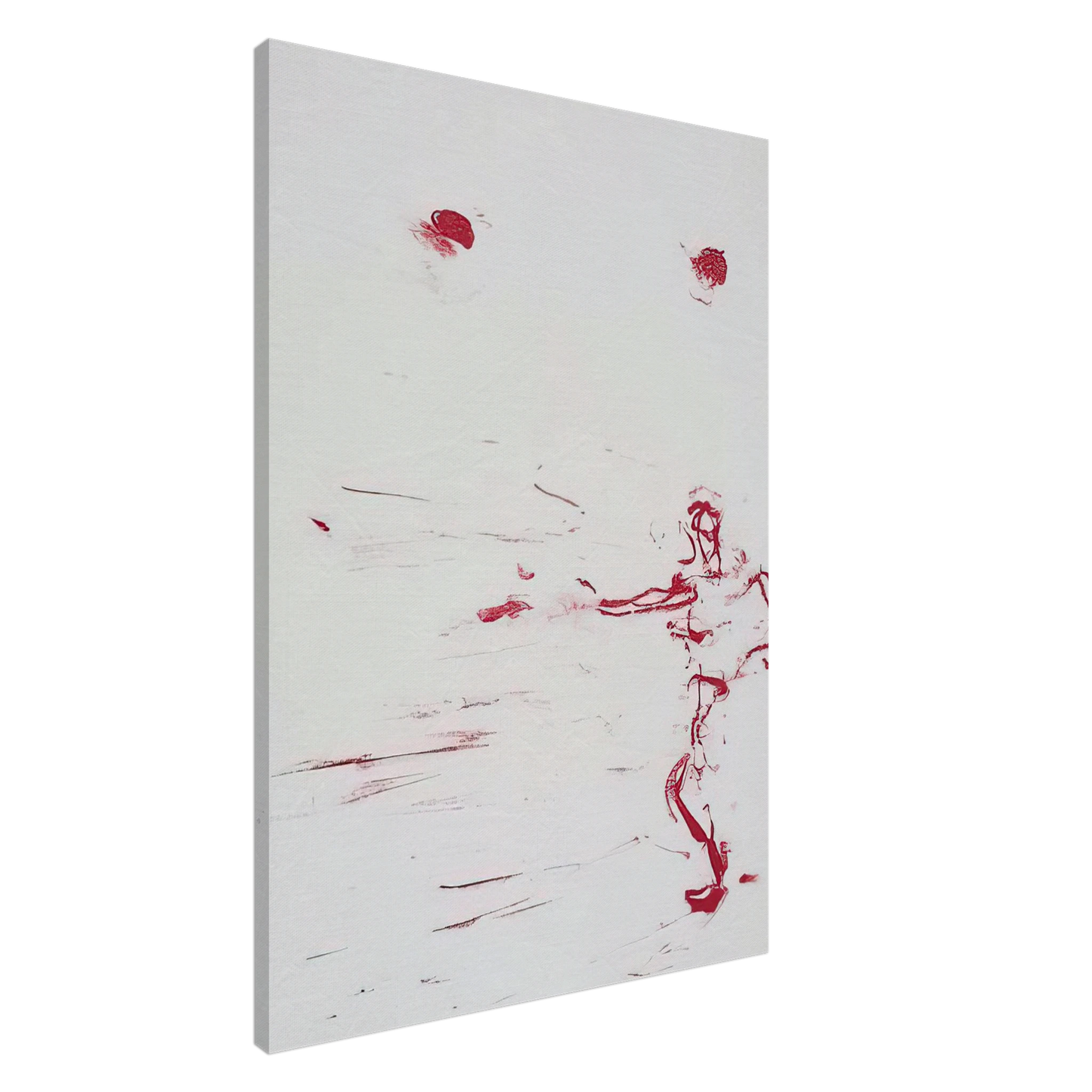 Susan Rothenberg - RED DANCE 1986 Canvas - 20x30 cm / 8x12 inches-canvas