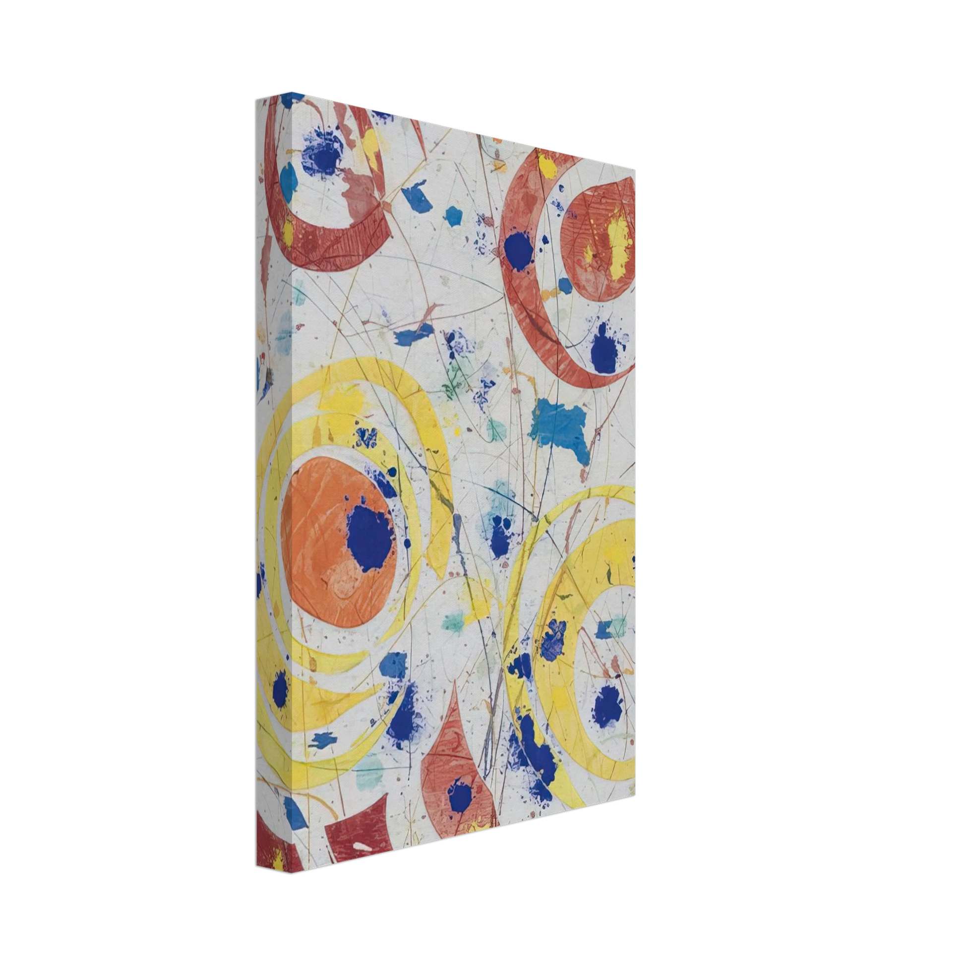 Sam Francis - Untitled  monotype with woodcut  Canvas - 70x100 cm / 28x40 inches-canvas