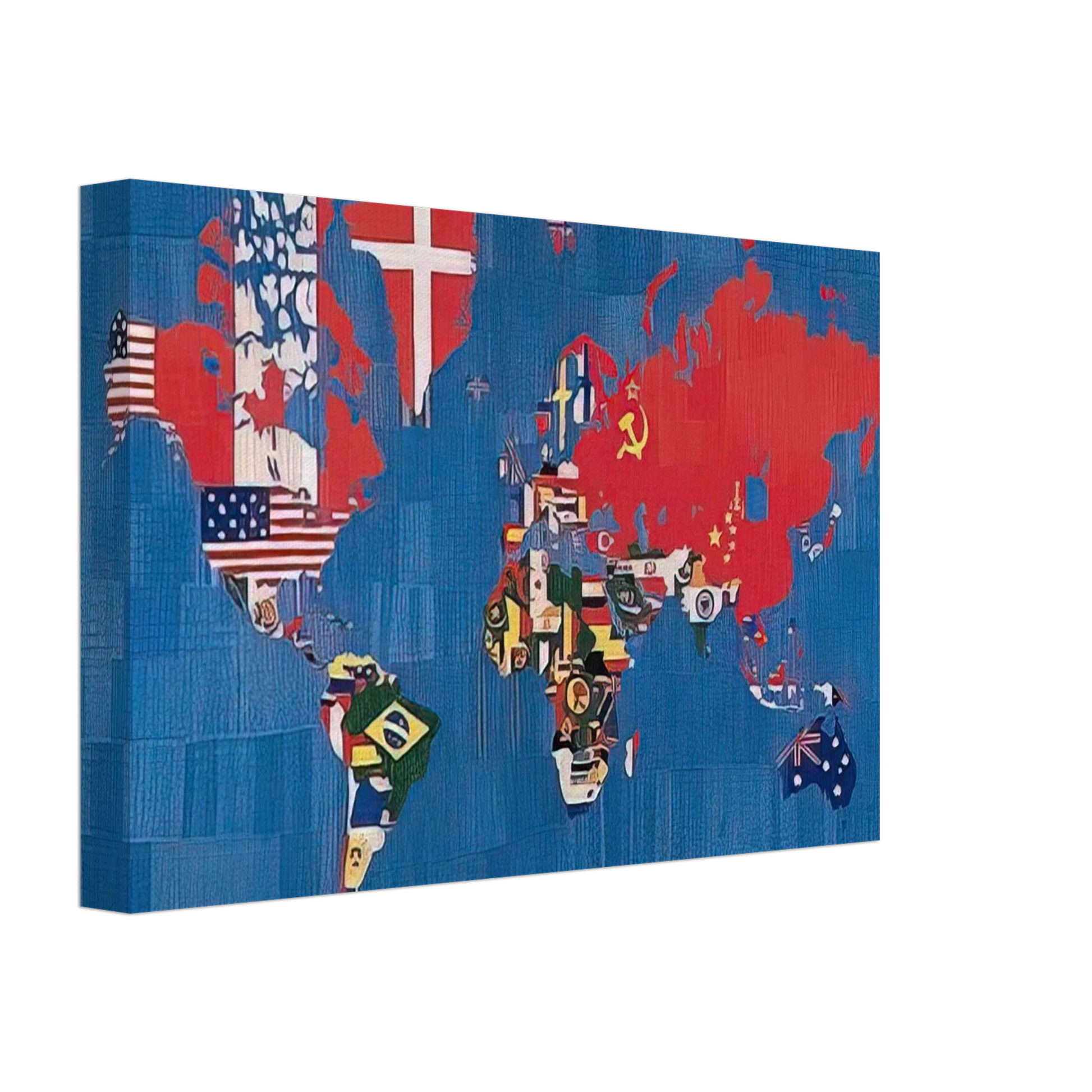 Alighiero Boetti - VORREI ELOGIARE IL VENTO E I VENTI CHE COLORANO Canvas - 40x60 cm / 16x24 inches-canvas