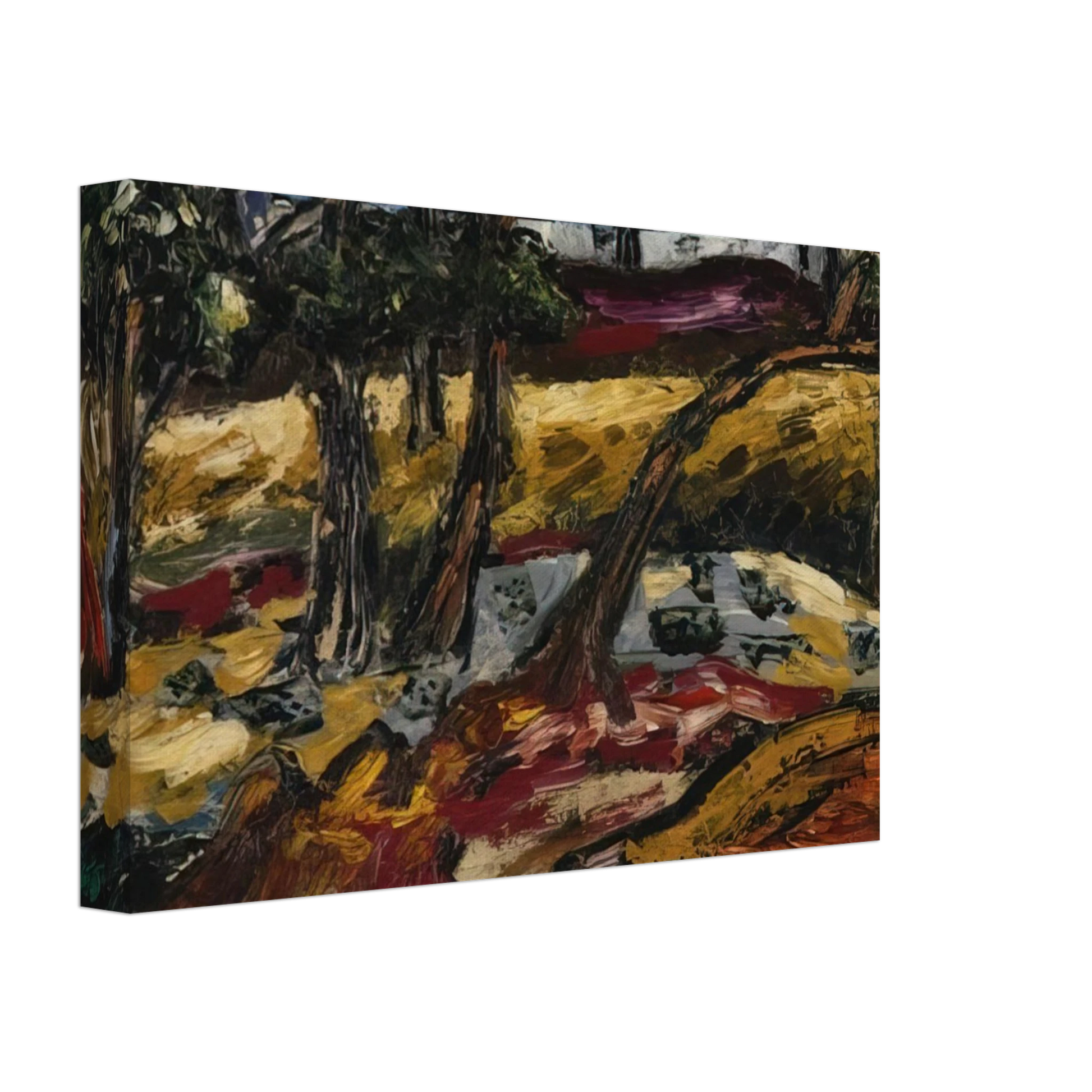 Forrest Bess - Landscape - Expressionism Canvas - 70x100 cm / 28x40 inches-canvas