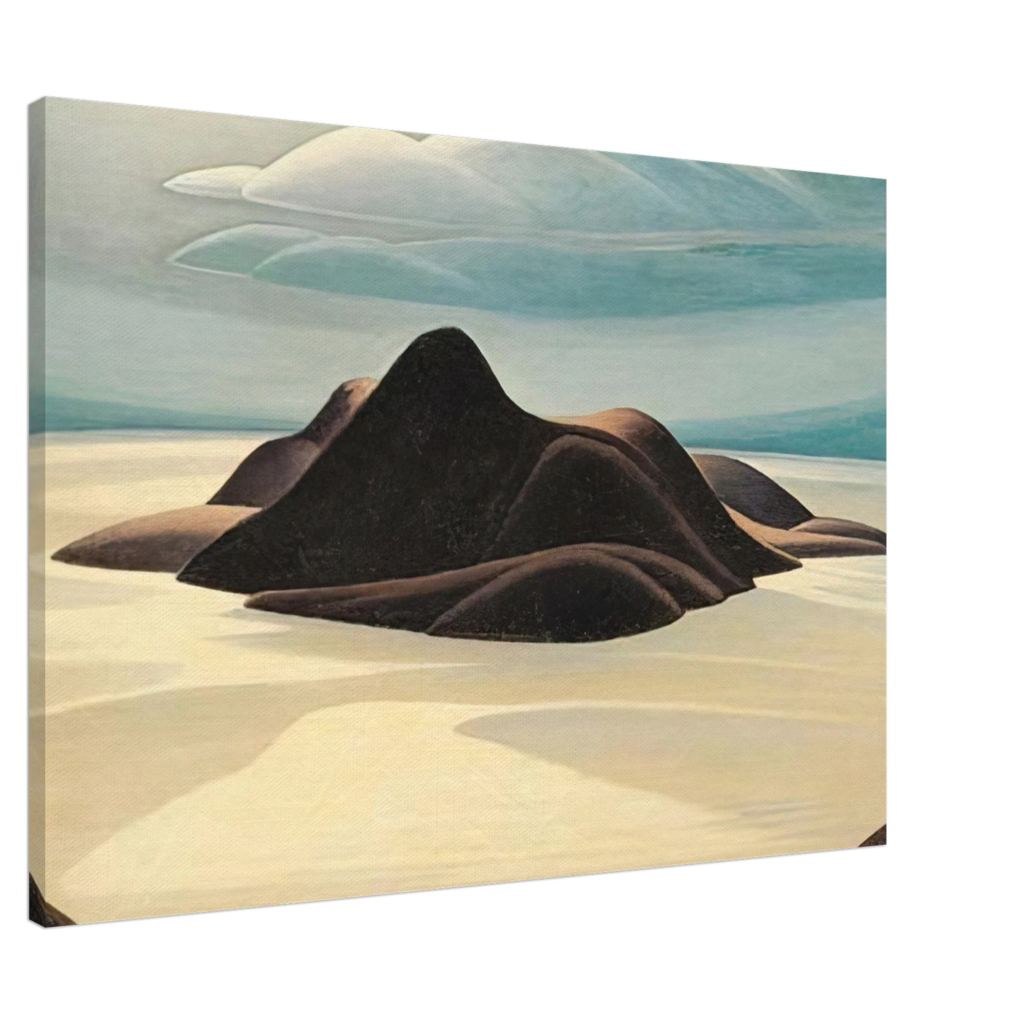 Lawren Harris - Pic Island, Lake Superior - 1924 Canvas - 20x30 cm / 8x12 inches-canvas