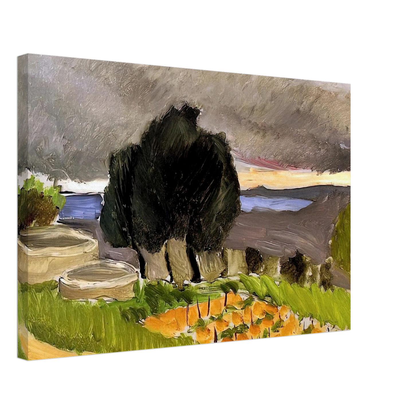 Henri Matisse - LANDSCAPE OF THE MIDI BEFORE THE STORM 1921 Canvas - 70x100 cm / 28x40 inches-canvas