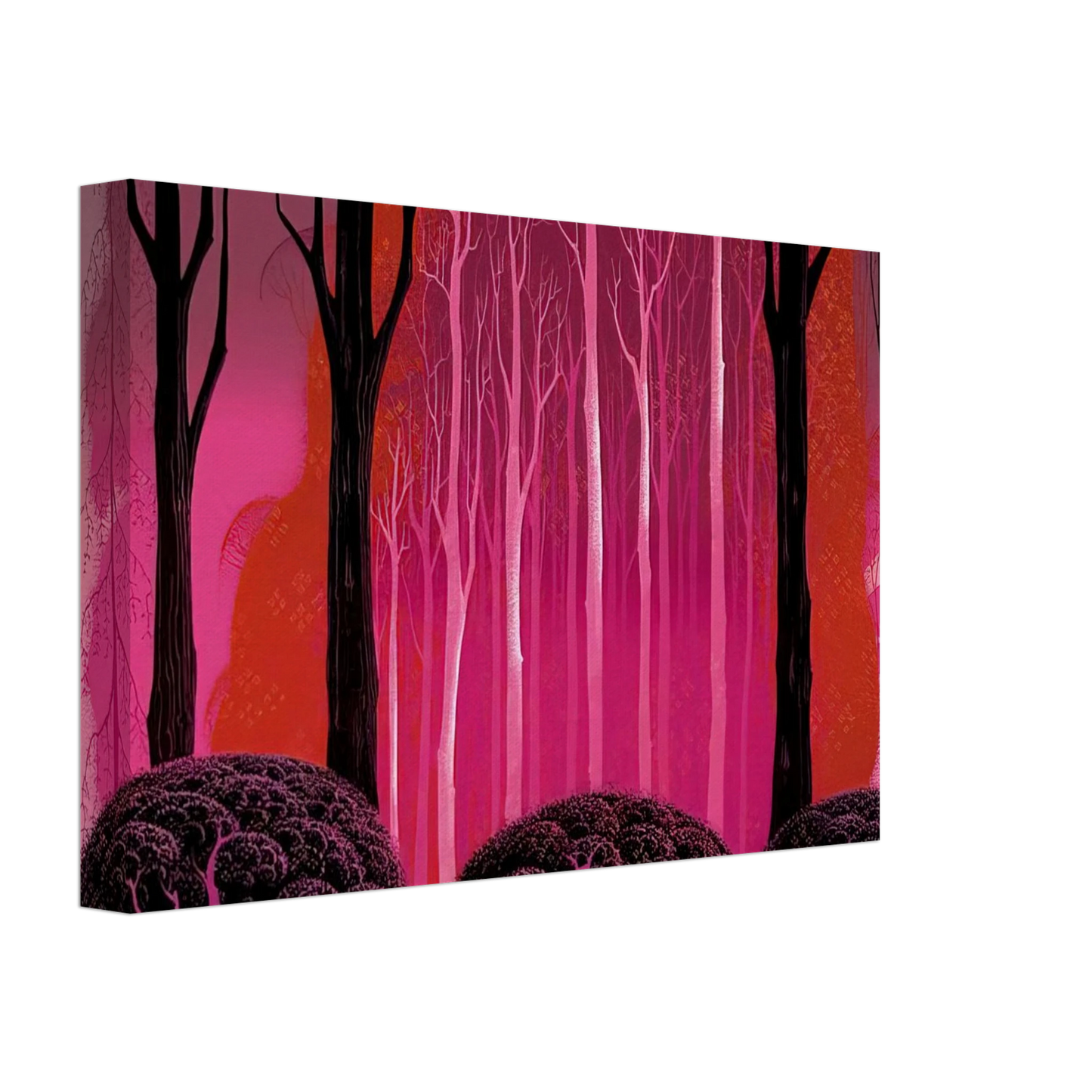 Eyvind Earle - Crimson Glory Canvas - 70x100 cm / 28x40 inches-canvas