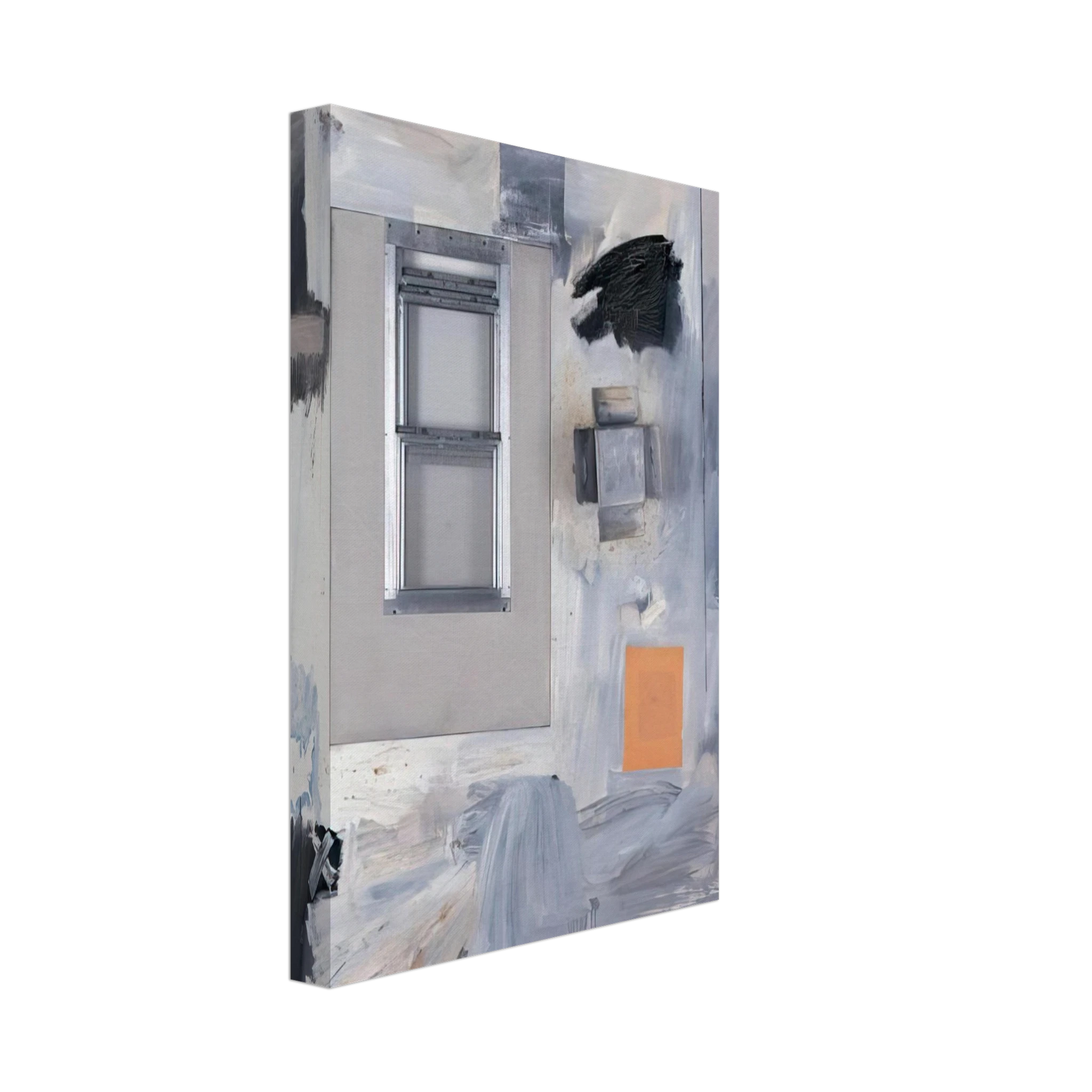 Robert Rauschenberg - TROPHY V FOR JASPER JOHNS 1962 Canvas - 40x60 cm / 16x24 inches-canvas