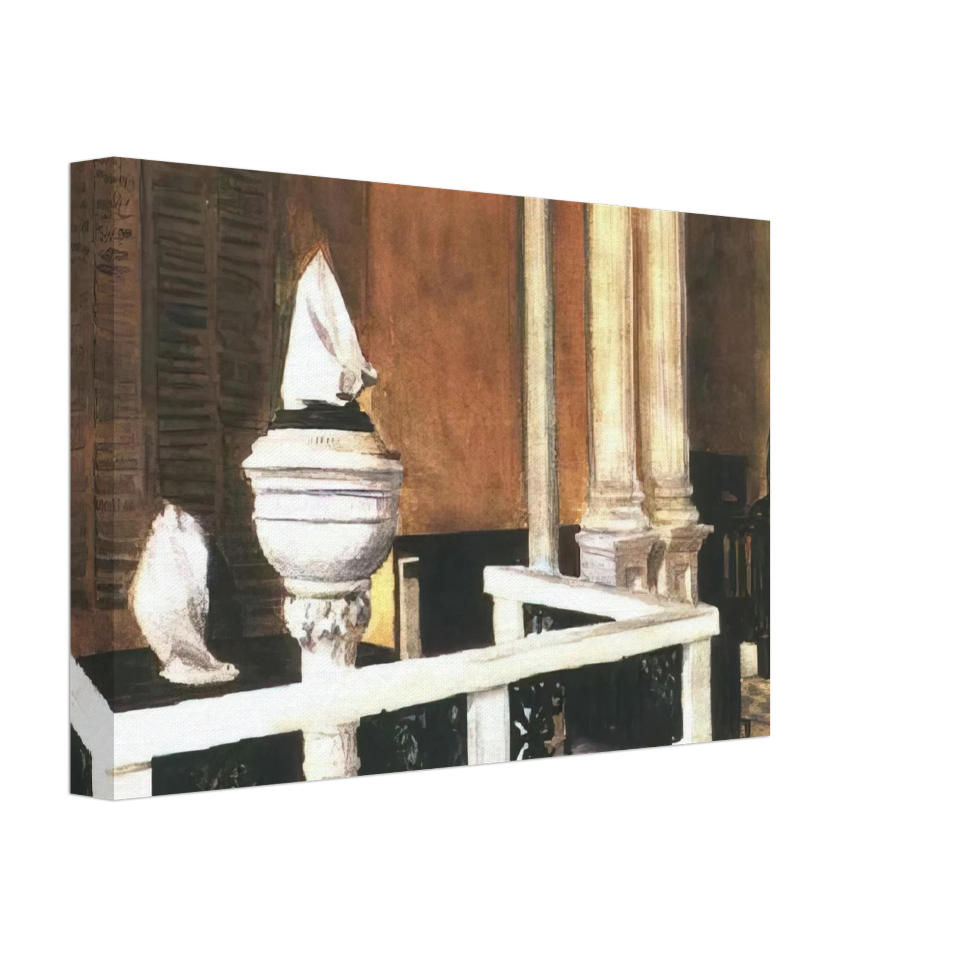 Edward Hopper - Baptistry of St. John s Canvas - 40x60 cm / 16x24 inches-canvas