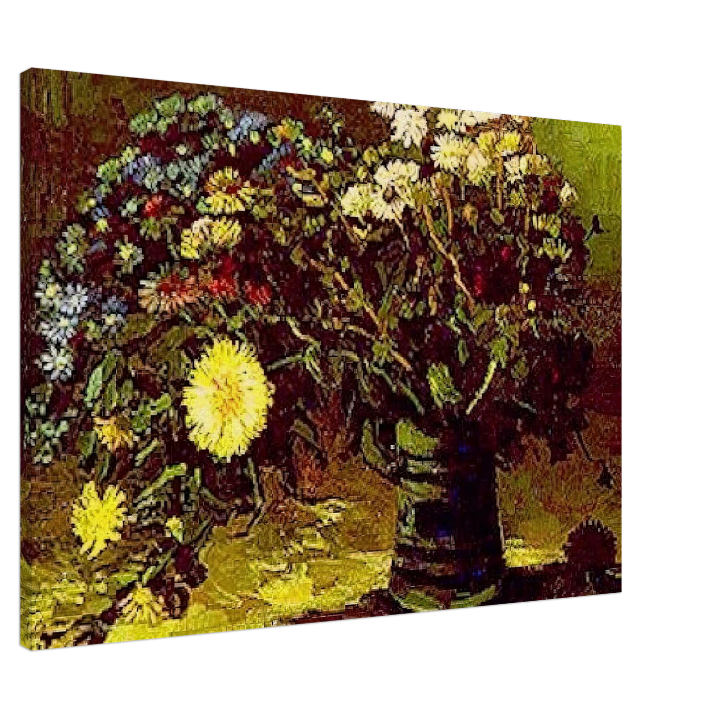 Vincent van Gogh - Vase with Daisies Canvas - 20x30 cm / 8x12 inches-canvas