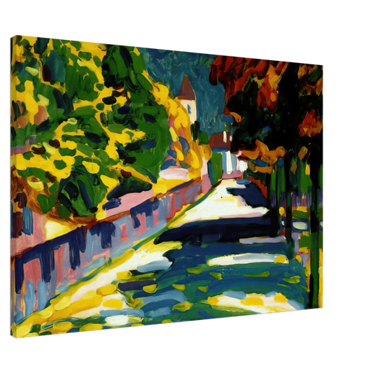 Wassily Kandinsky - AUTUMN IN BAVARIA 1908 Canvas - 20x30 cm / 8x12 inches-canvas