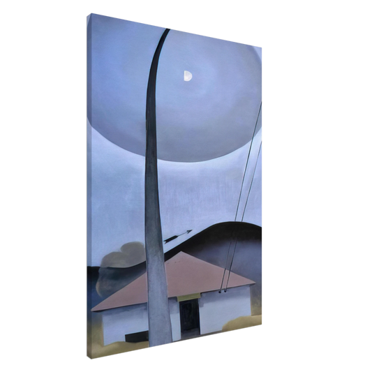 Georgia O'Keeffe - Little House with Flagpole Canvas - 20x30 cm / 8x12 inches-canvas