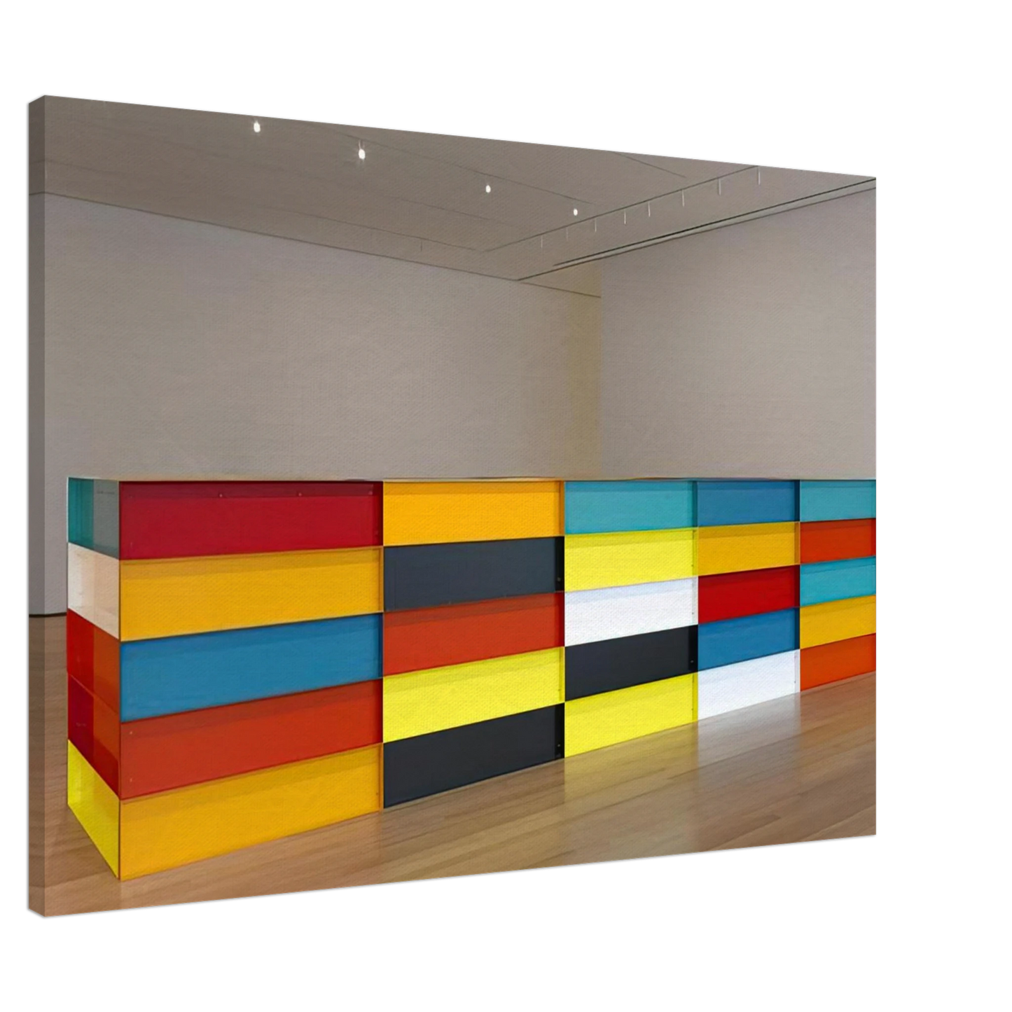 Donald Judd - Untitled - 1991 Canvas - 20x30 cm / 8x12 inches-canvas