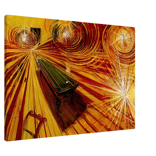 Brett Whiteley - Night Cafe - 1972 Canvas - 20x30 cm / 8x12 inches-canvas