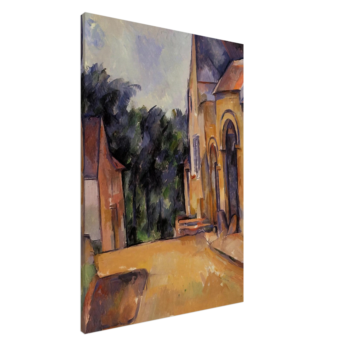 Paul Cezanne - Farm at Montgeroult Canvas - 20x30 cm / 8x12 inches-canvas