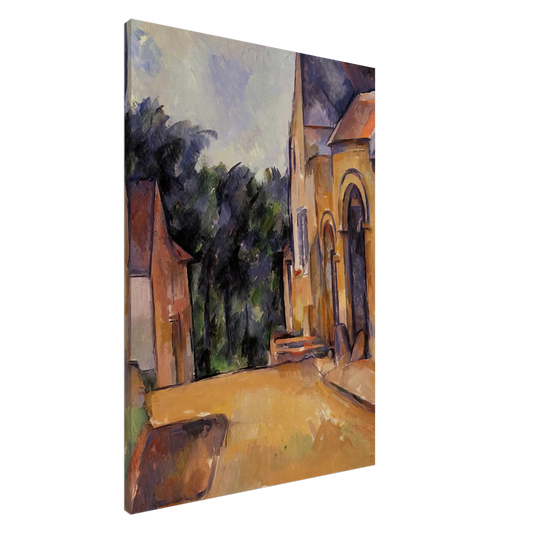 Paul Cezanne - Farm at Montgeroult Canvas - 20x30 cm / 8x12 inches-canvas