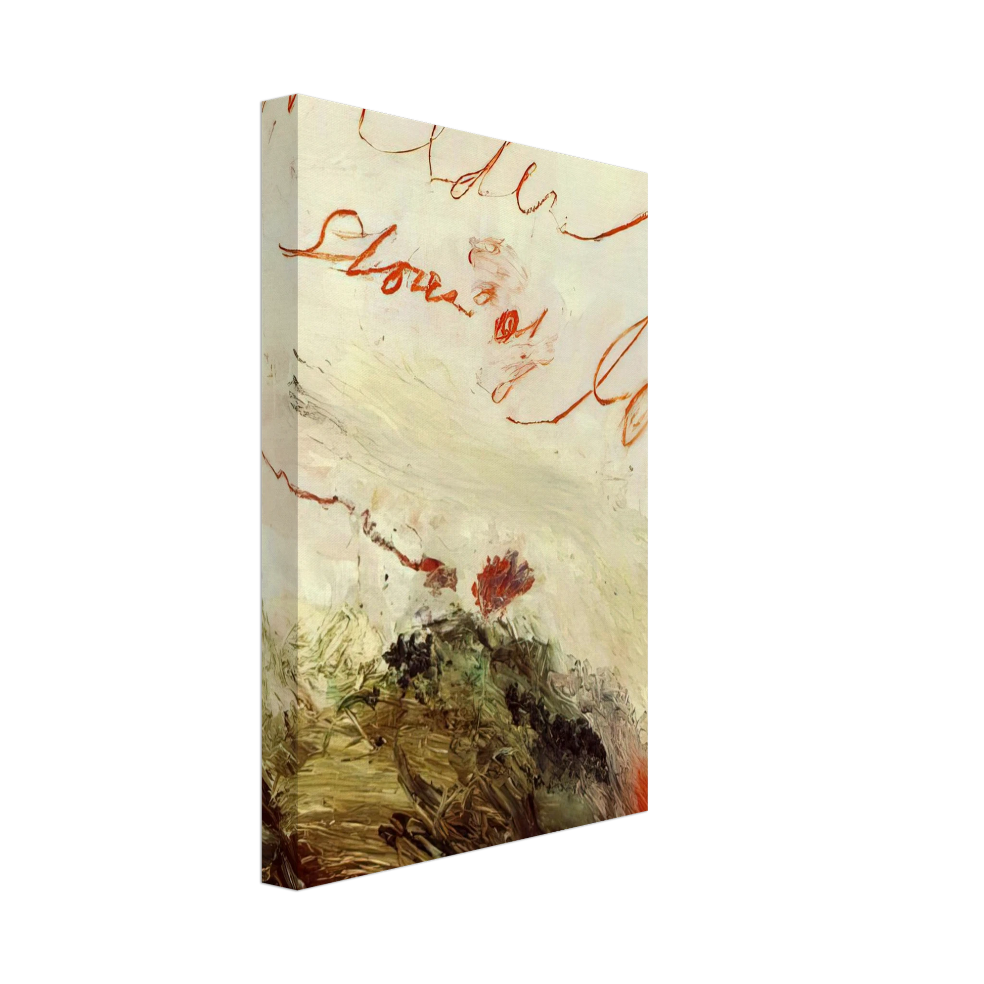 Cy Twombly - Wilder Shores of Love Canvas - 40x60 cm / 16x24 inches-canvas
