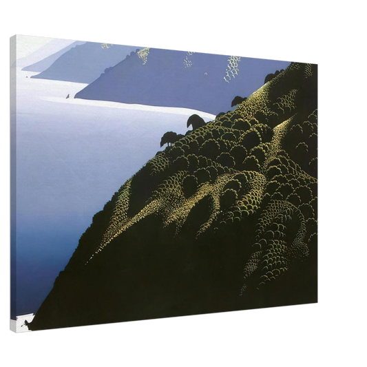 Eyvind Earle - Big Sur Calm Canvas - 20x30 cm / 8x12 inches-canvas