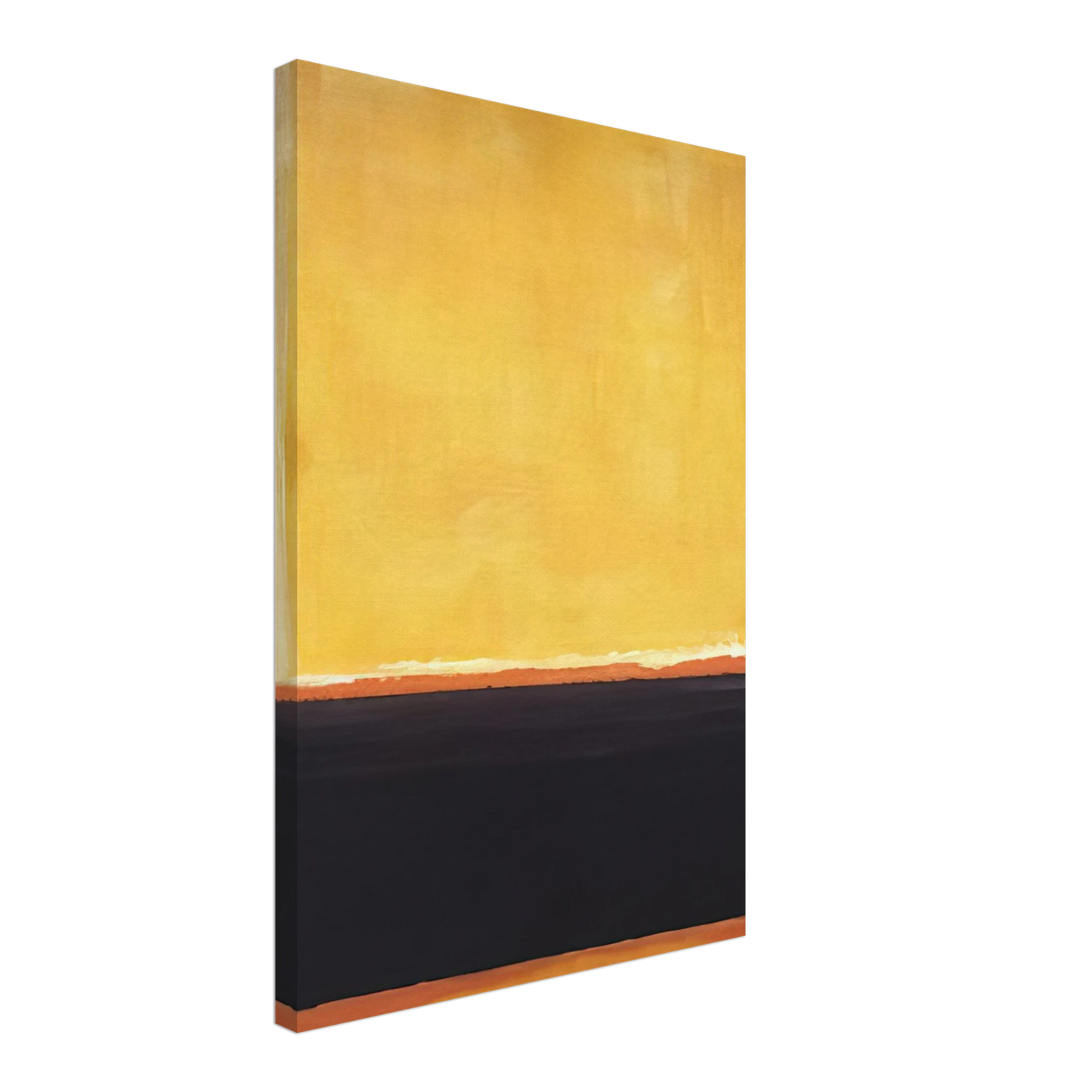 Mark Rothko - Yellow, Charcoal, Brown - 1953 Canvas - 70x100 cm / 28x40 inches-canvas