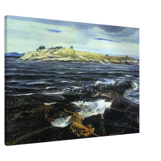 Andrew Wyeth - LITTLE CALDWELLS ISLAND Canvas - 20x30 cm / 8x12 inches-canvas