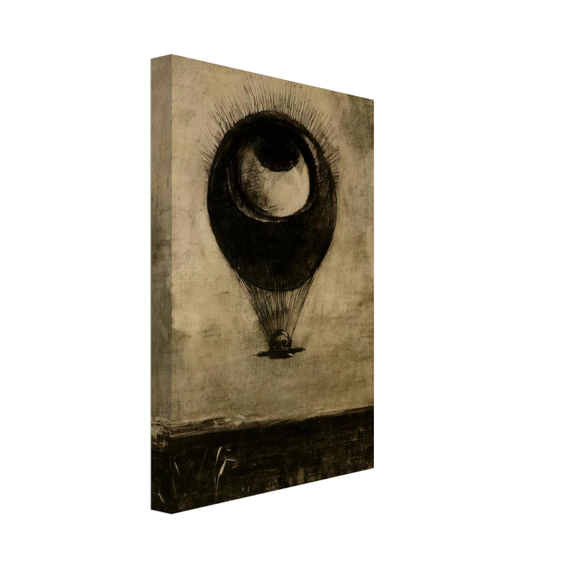 Odilon Redon - EYE BALLOON 1898 Canvas - 40x60 cm / 16x24 inches-canvas