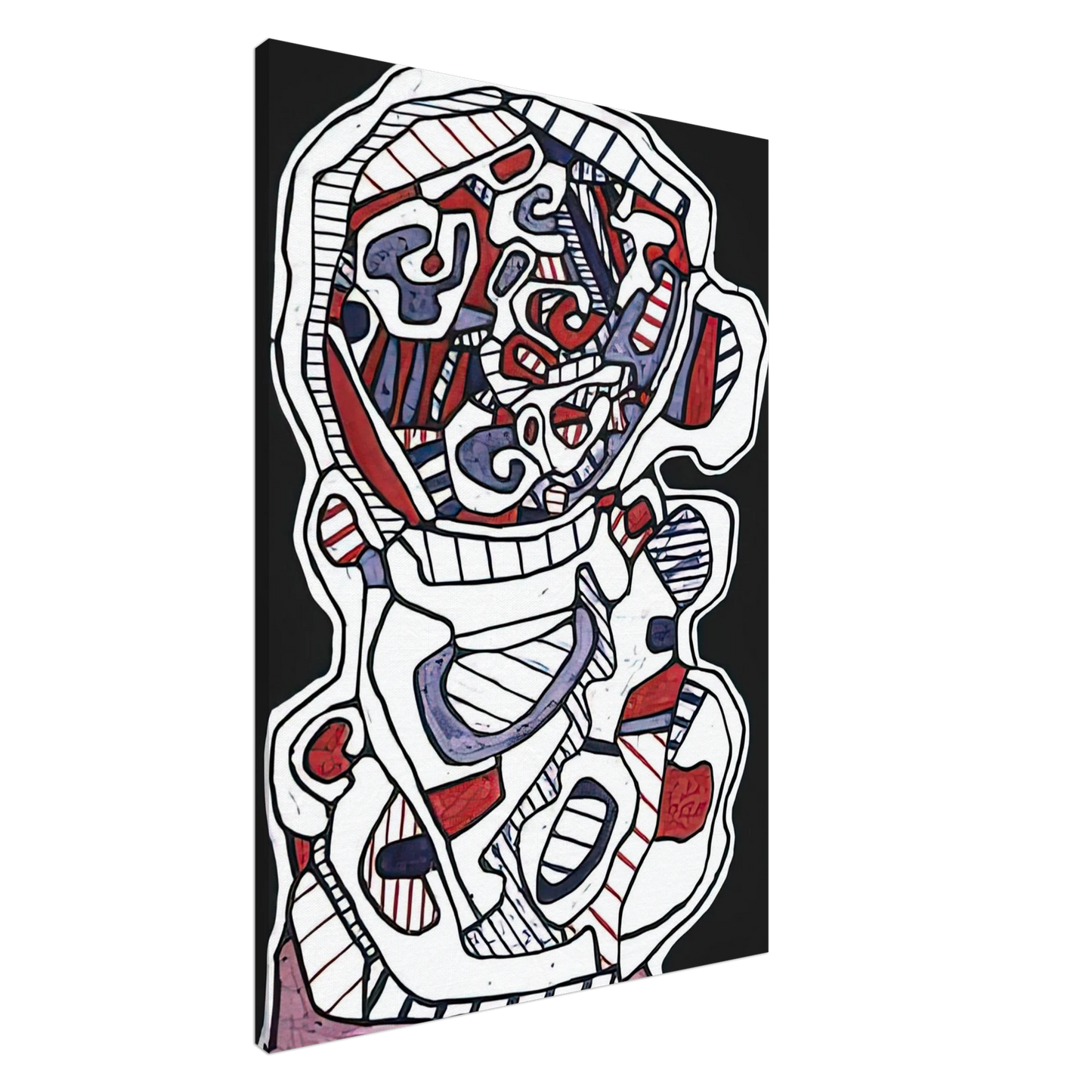 Jean Dubuffet - TEA VII Canvas - 20x30 cm / 8x12 inches-canvas