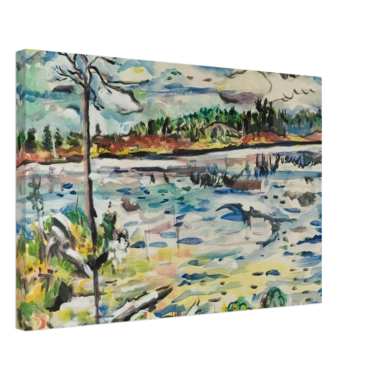 Ivan Albright - MICHIGAN SUMMER DAYS Canvas - 40x60 cm / 16x24 inches-canvas