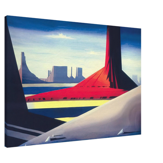Eyvind Earle - Monument Valley Canvas - 20x30 cm / 8x12 inches-canvas