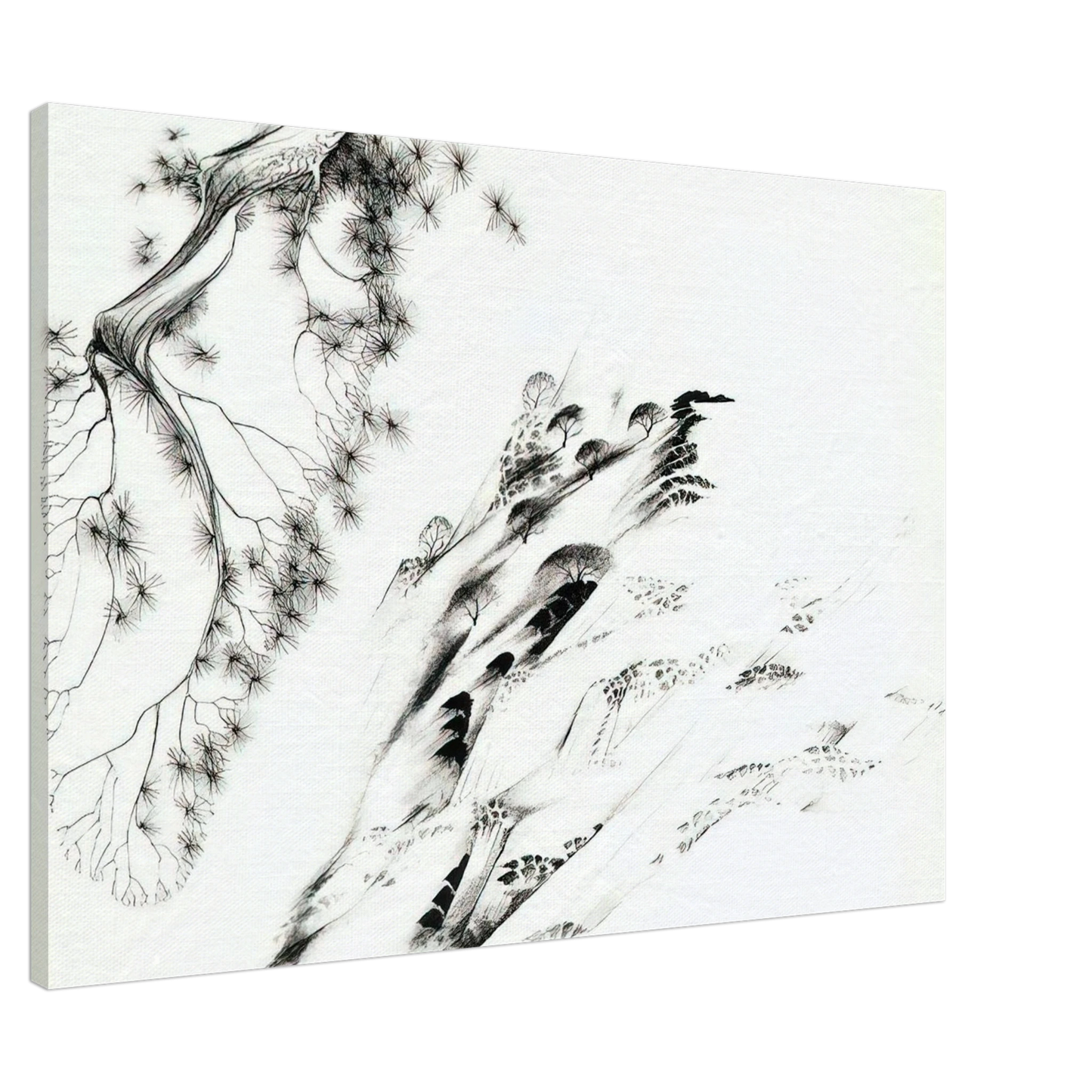 Eyvind Earle - Hillside Canvas - 20x30 cm / 8x12 inches-canvas