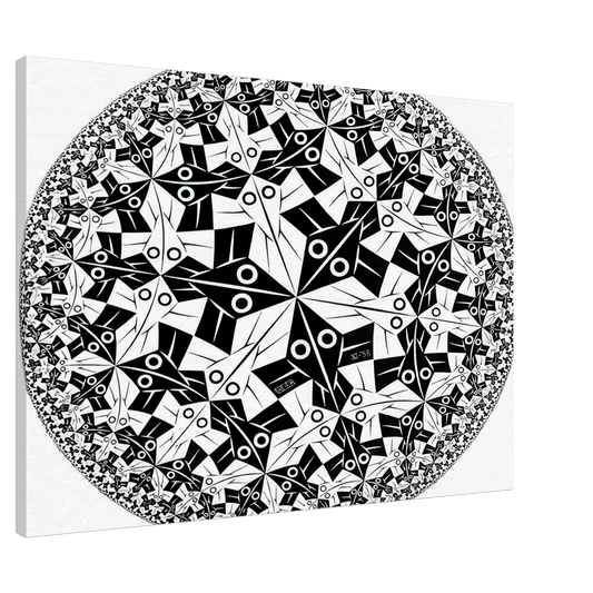 MC Escher - CIRCLE LIMIT I Canvas - 20x30 cm / 8x12 inches-canvas