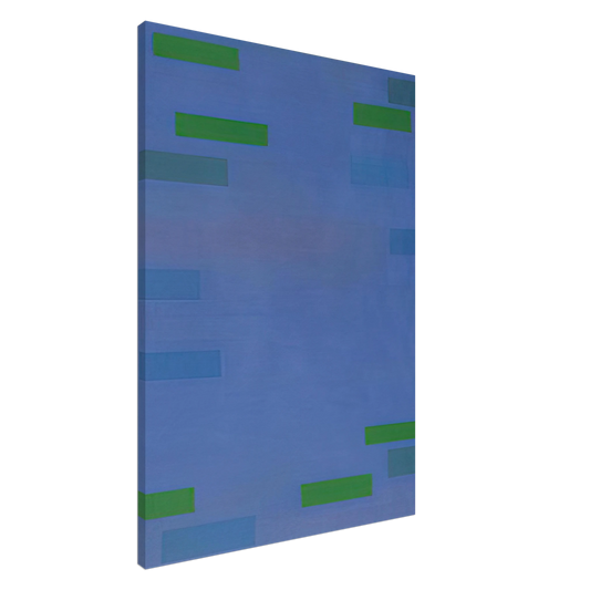 Ad Reinhardt - Abstract Painting, Blue - 1952 Canvas - 20x30 cm / 8x12 inches-canvas