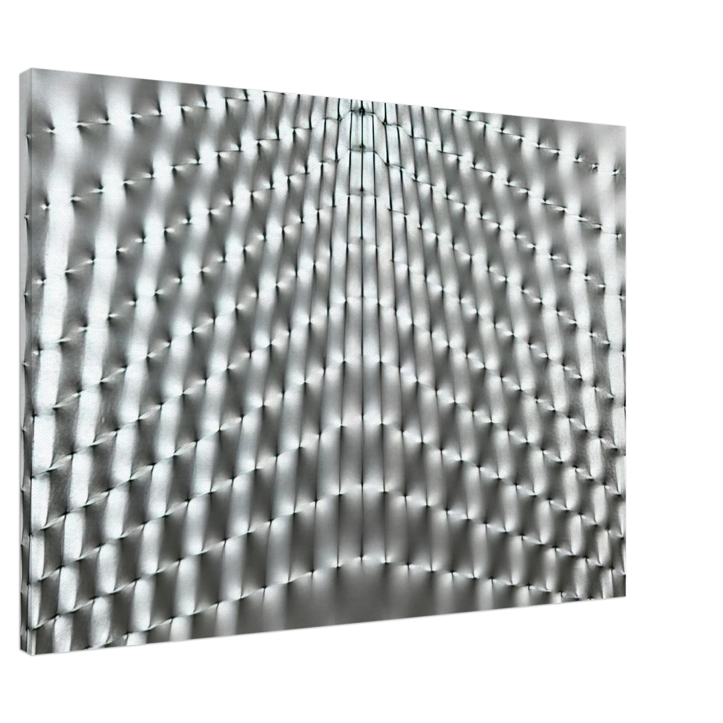 Enrico Castellani - Superficie Argento - 1973 Canvas - 20x30 cm / 8x12 inches-canvas