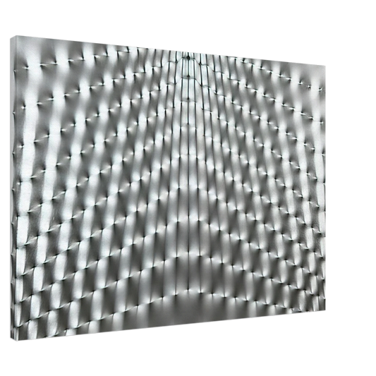 Enrico Castellani - Superficie Argento - 1973 Canvas - 20x30 cm / 8x12 inches-canvas