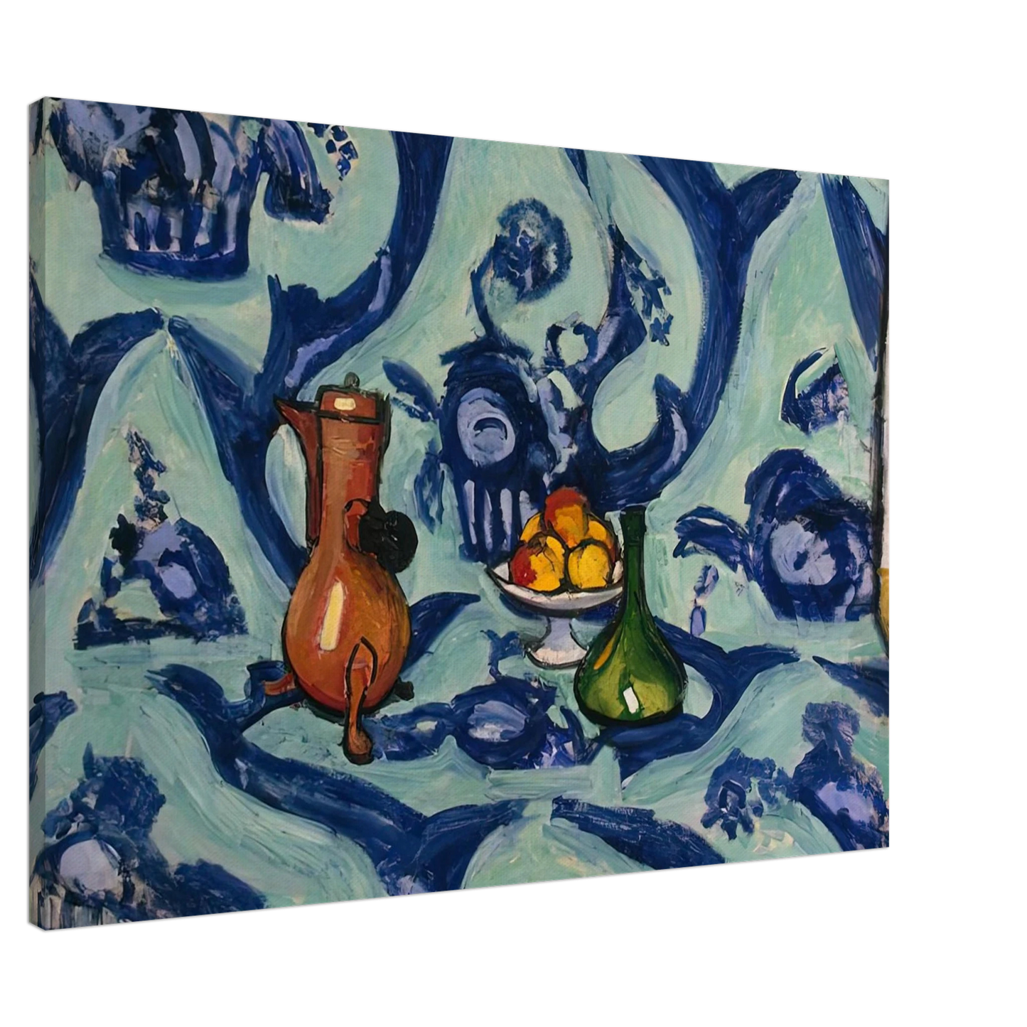 Henri Matisse - STILL LIFE WITH BLUE TABLECLOTH 1906 Canvas - 20x30 cm / 8x12 inches-canvas