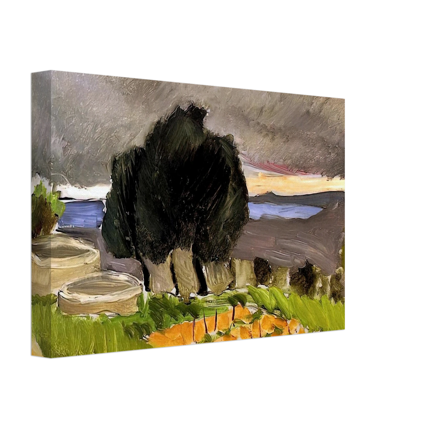 Henri Matisse - LANDSCAPE OF THE MIDI BEFORE THE STORM 1921 Canvas - 40x60 cm / 16x24 inches-canvas