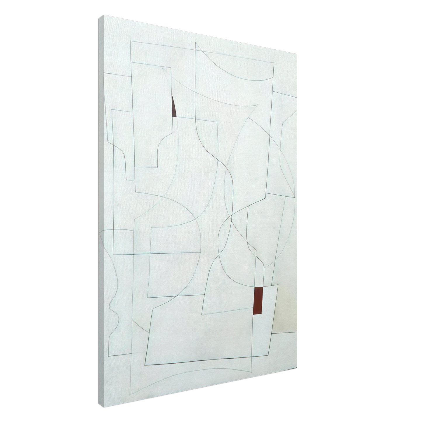 Ben Nicholson - July 27-53 ivory - 1953 Canvas - 20x30 cm / 8x12 inches-canvas