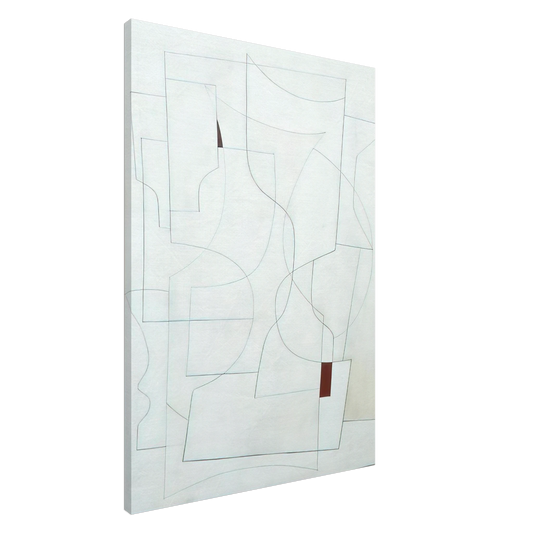 Ben Nicholson - July 27-53 ivory - 1953 Canvas - 20x30 cm / 8x12 inches-canvas