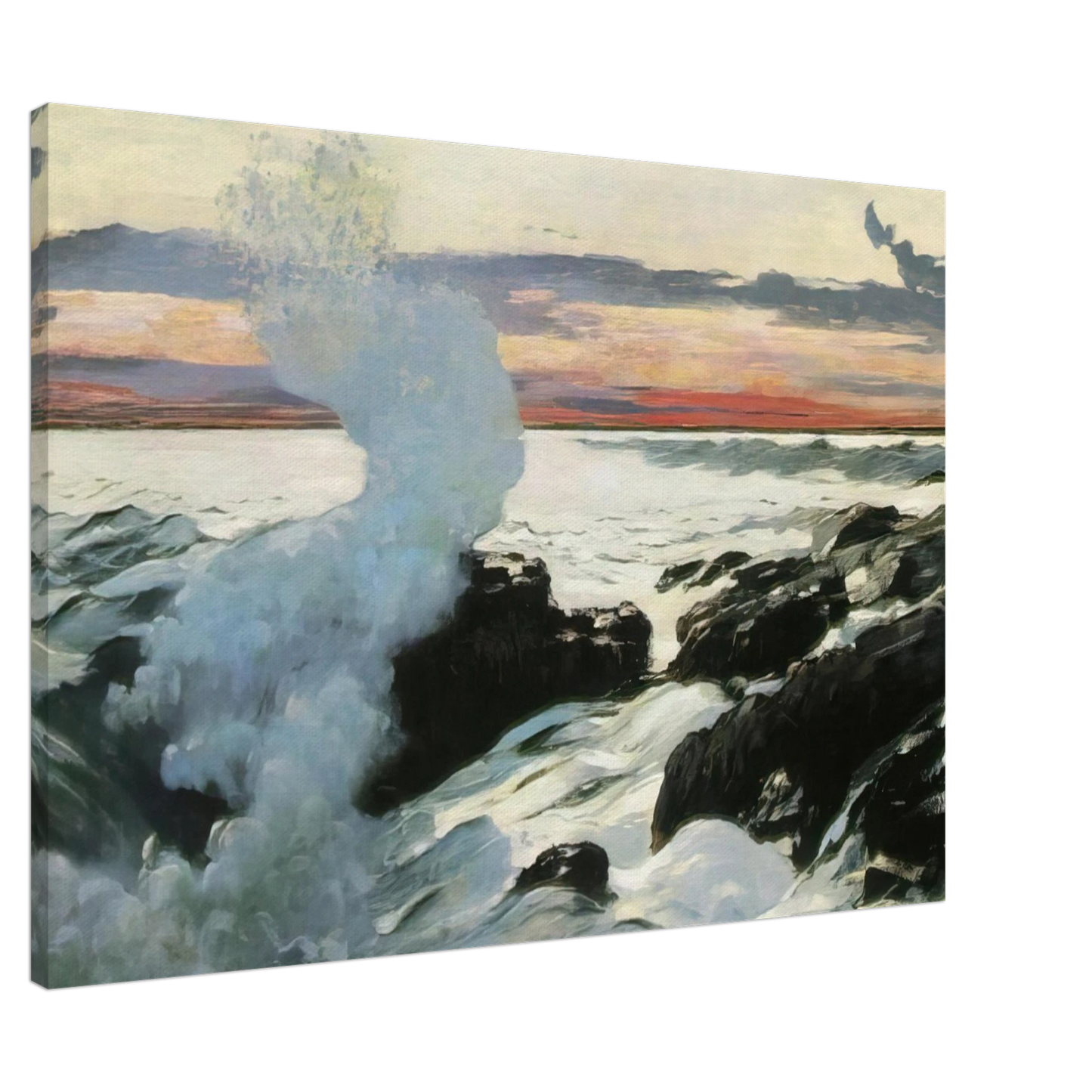 Winslow Homer - WEST POINT PROUT S NECK Canvas - 20x30 cm / 8x12 inches-canvas