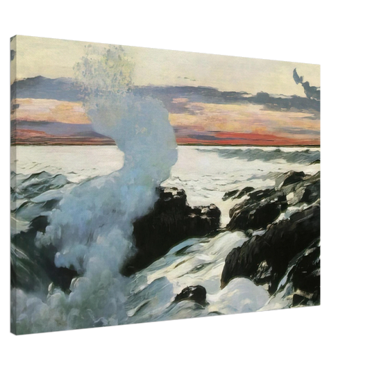 Winslow Homer - WEST POINT PROUT S NECK Canvas - 20x30 cm / 8x12 inches-canvas