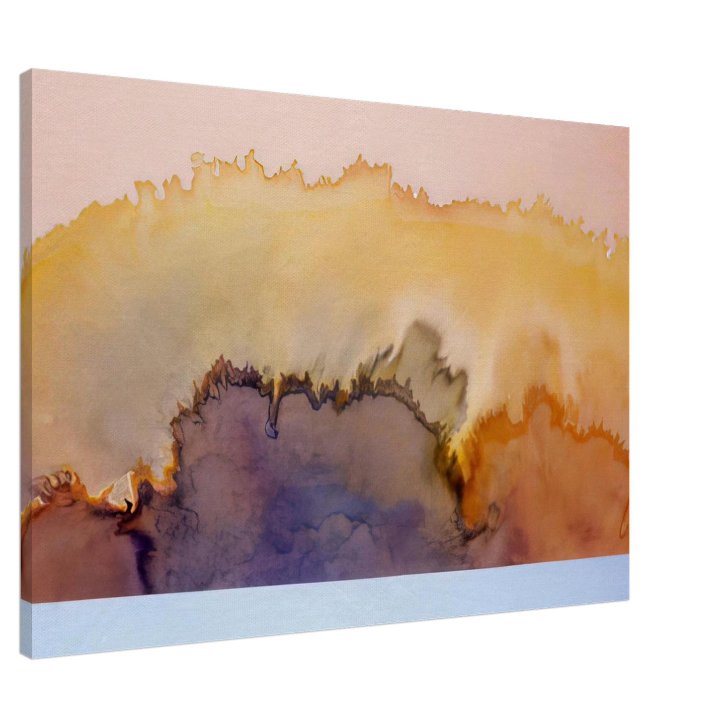 Ronnie Landfield - House by the Ocean - 1978 Canvas - 20x30 cm / 8x12 inches-canvas