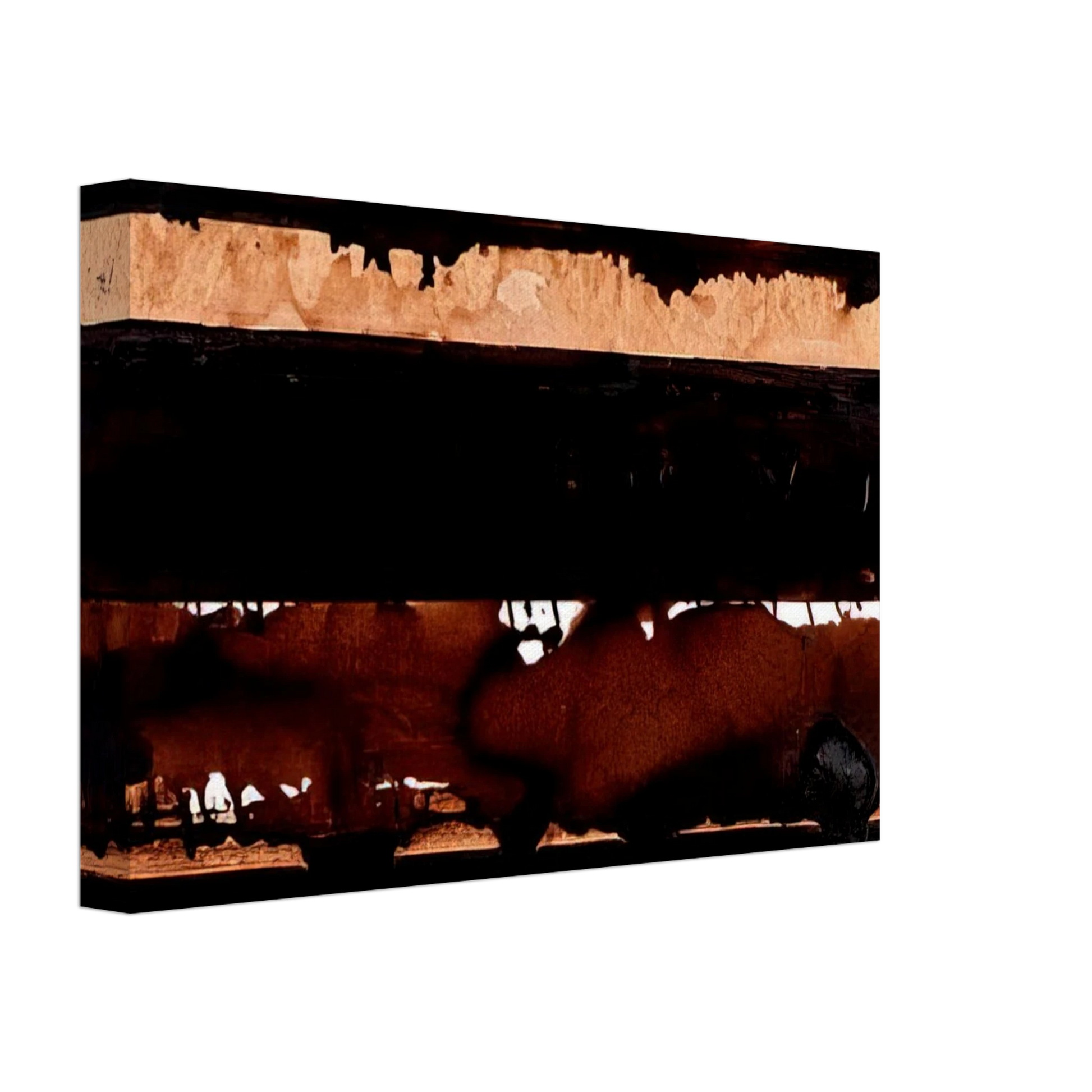 Pierre Soulages - B-Walnut Stain - 2004 Canvas - 40x60 cm / 16x24 inches-canvas